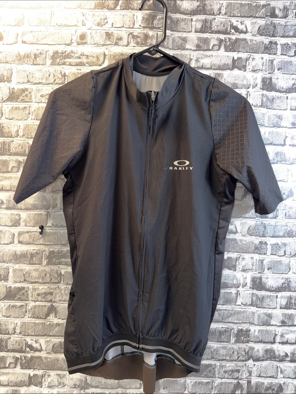 NWT Oakley Black Short-Sleeve Cycling Jersey
